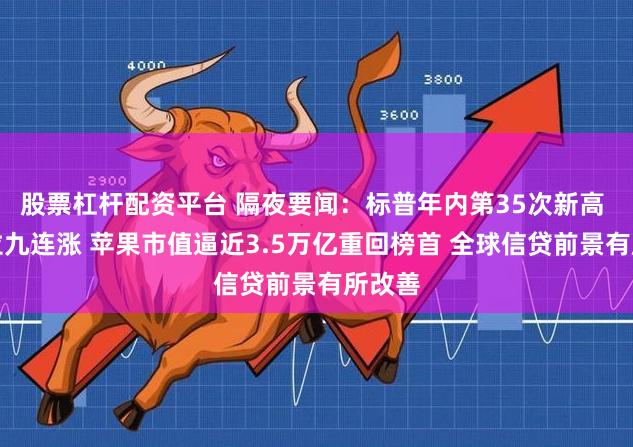 股票杠杆配资平台 隔夜要闻：标普年内第35次新高 特斯拉九连涨 苹果市值逼近3.5万亿重回榜首 全球信贷前景有所改善